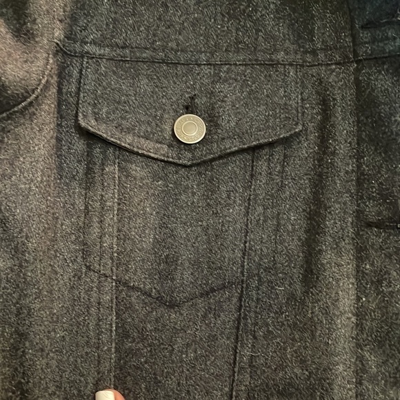 Gap Wool Button Down Jacket Unisex Size M - Picture 5 of 14